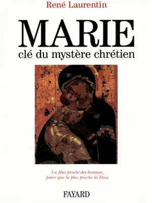 cover image of Marie, clé du mystère chrétien